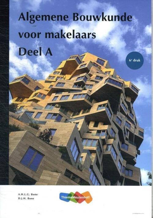 Algemene Bouwkunde voor Makelaars deel A (6e druk), ThiemeMeulenhoff, Zo goed als nieuw, Beta, HBO