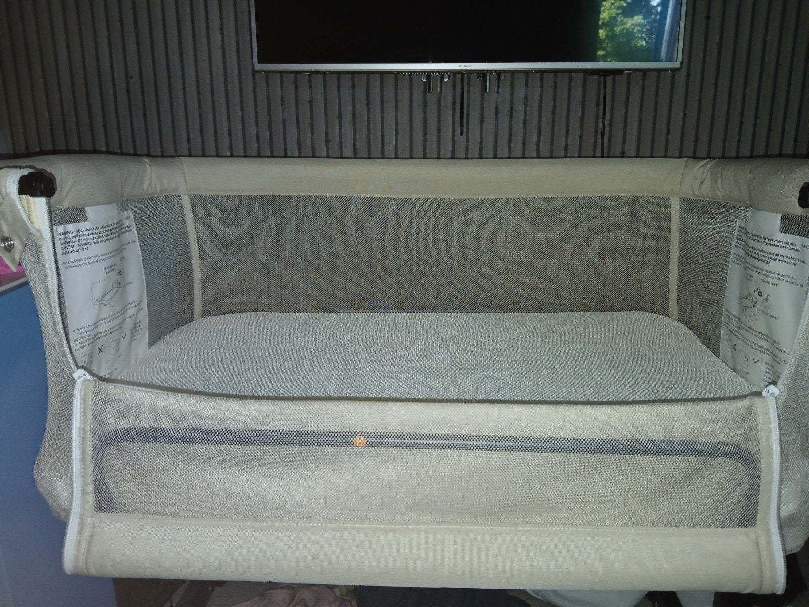 Praktisch reisbedje/co-sleeper in goede staat, Kinderen en Baby's, Babywiegjes en Ledikanten, Ophalen of Verzenden, Zo goed als nieuw