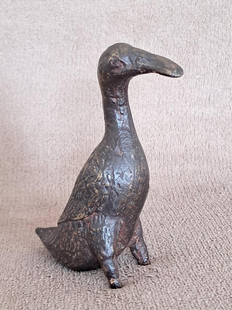 Bronzen vogelbekdier H 12 cm, Ophalen of Verzenden
