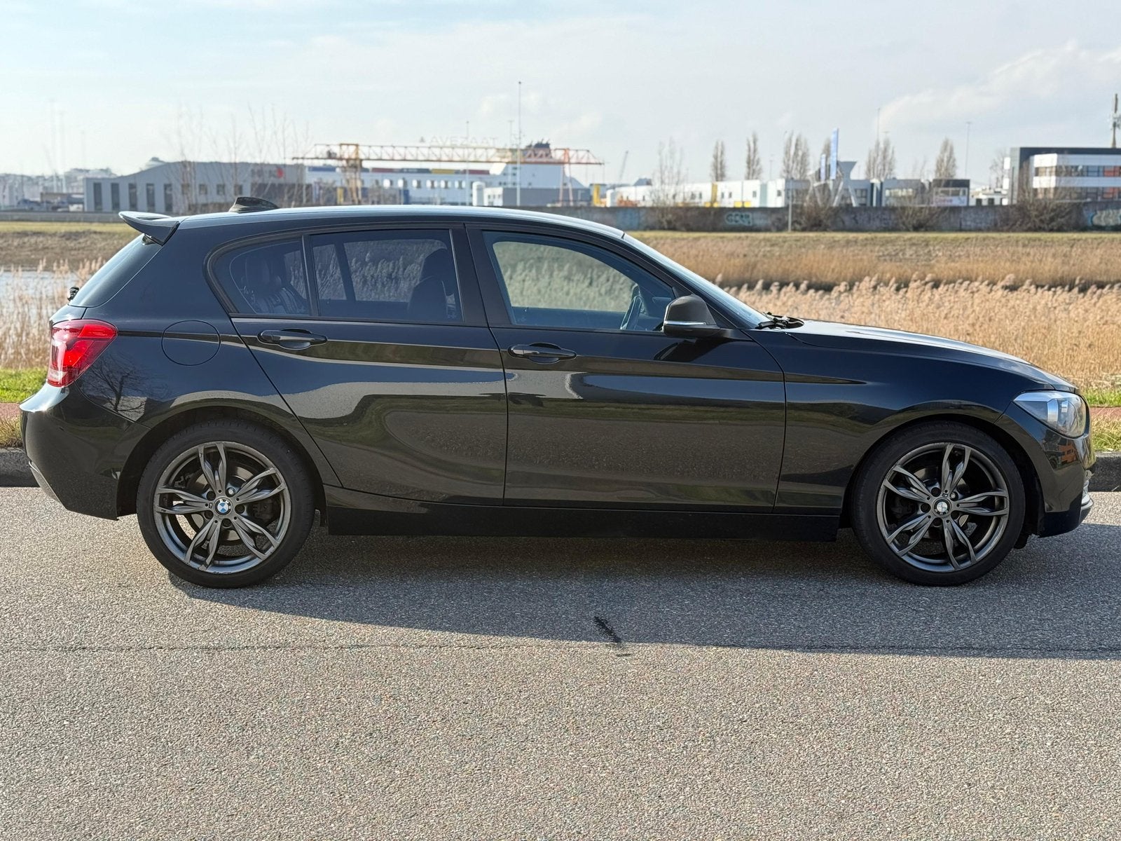 BMW 1-Serie 2.0 116D 5DR 2014 Automaat Lage KM, 1995 cc, 4 cilinders, 116 pk, Zwart