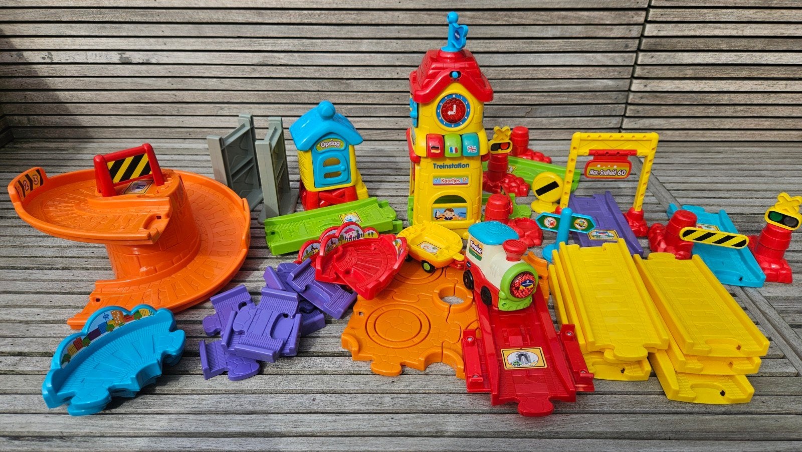 VTech Toet Toet Trein Station en Baandelen, Ophalen, Gebruikt