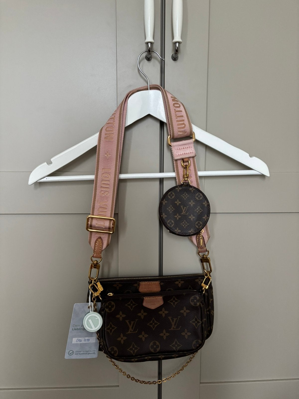 Louis Vuitton tas, Ophalen, Gebruikt, Bruin, Schoudertasje
