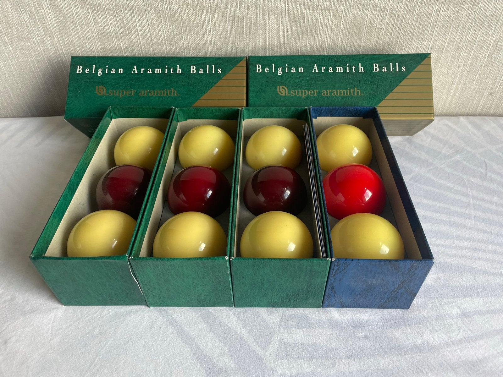 Gebruikte Belgian Aramith Biljartballen Set, Ophalen, Gebruikt, Keu of Ballen