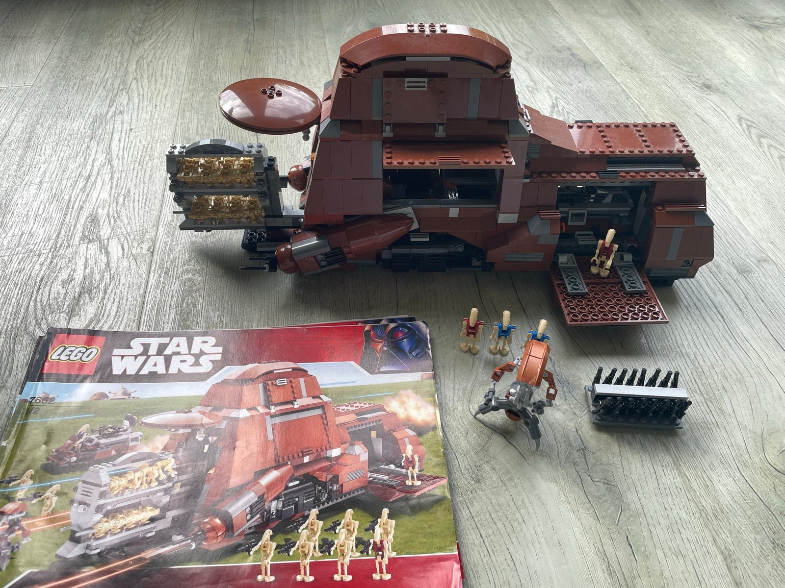 LEGO Star Wars 7662 Trade Federation MTT met handleiding, Gebruikt, Star Wars, Lego, Ophalen of Verzenden