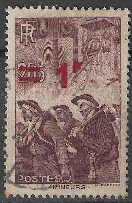 Frankrijk 1940/1941 - Yvert 489-494 - Mijnwerkers (PF), Postzegels en Munten, Verzenden, Postfris