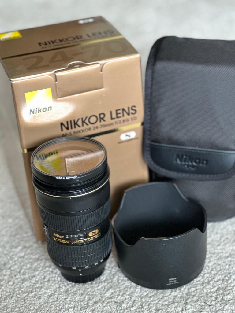 Nikon AF-S Nikkor 24-70mm f/2.8G ED professioneel objectief, Ophalen of Verzenden, Zo goed als nieuw, Overige typen, Zoom