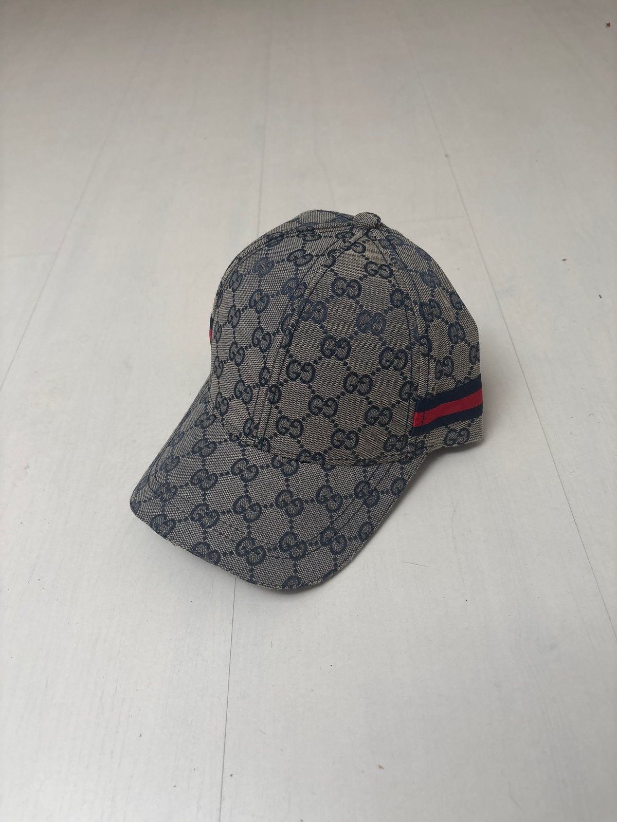 Gucci GG Canvas Baseballpet met Webdetail, Kleding | Dames, Ophalen of Verzenden, Gedragen, One size fits all, Pet