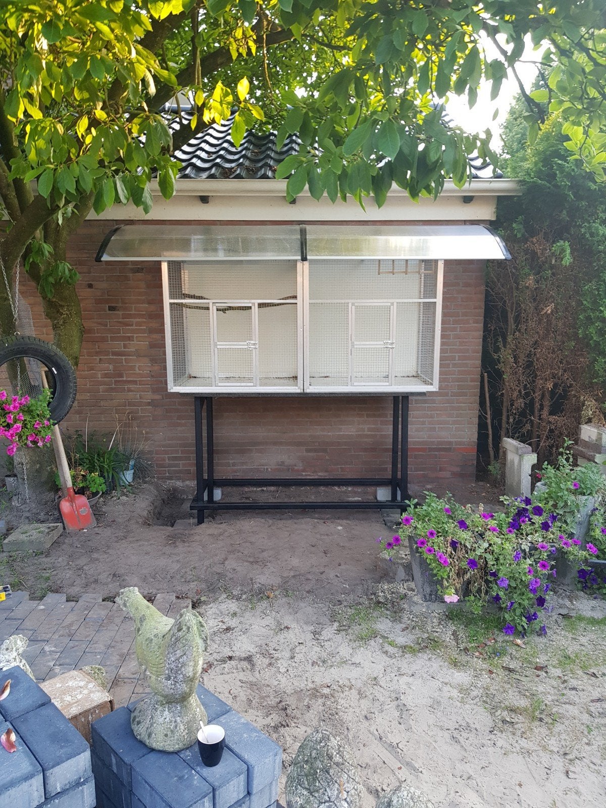 2 kooien tekoop, Ophalen, Gebruikt, Aluminium, Vogelkooi