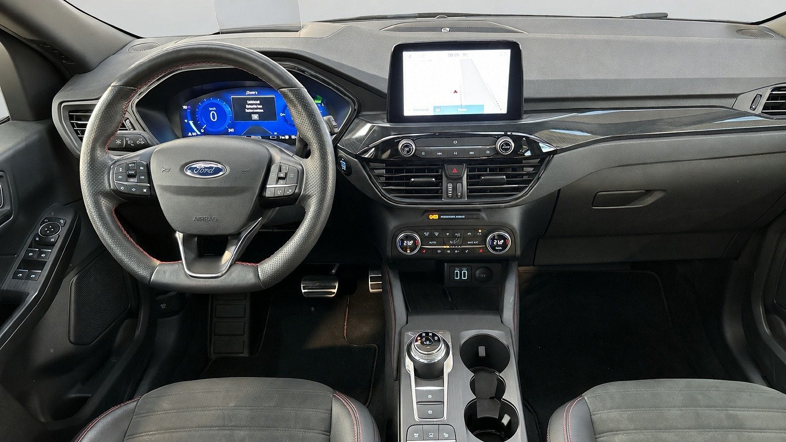 Ford Kuga 2.5 PHEV ST-Line X|Automaat|Adaptiv LED|Head Up|Pa, Auto's, Dealer onderhouden, Gebruikt, Zwart, 4 cilinders