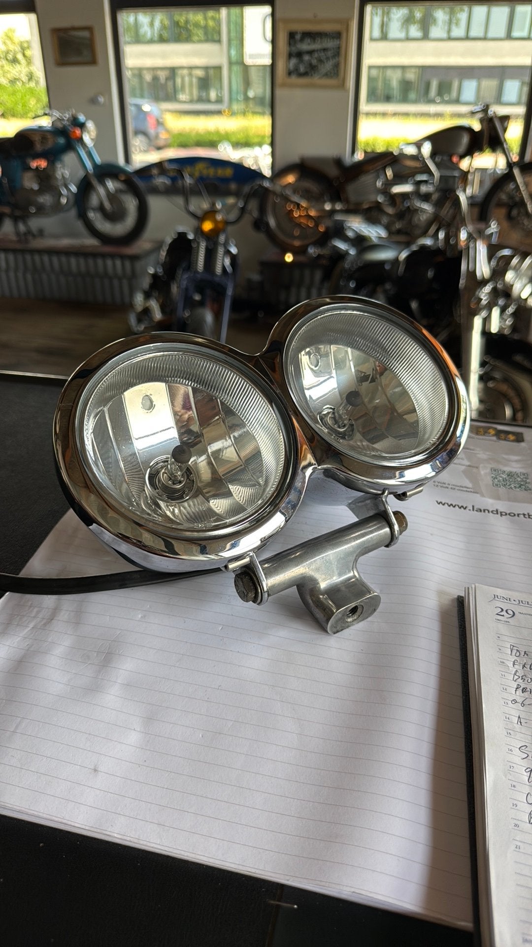 Koplamp. Headlamp assy compleet Harley fatbob FXDF, Motoren, Onderdelen | Harley-Davidson, Ophalen of Verzenden, Gebruikt