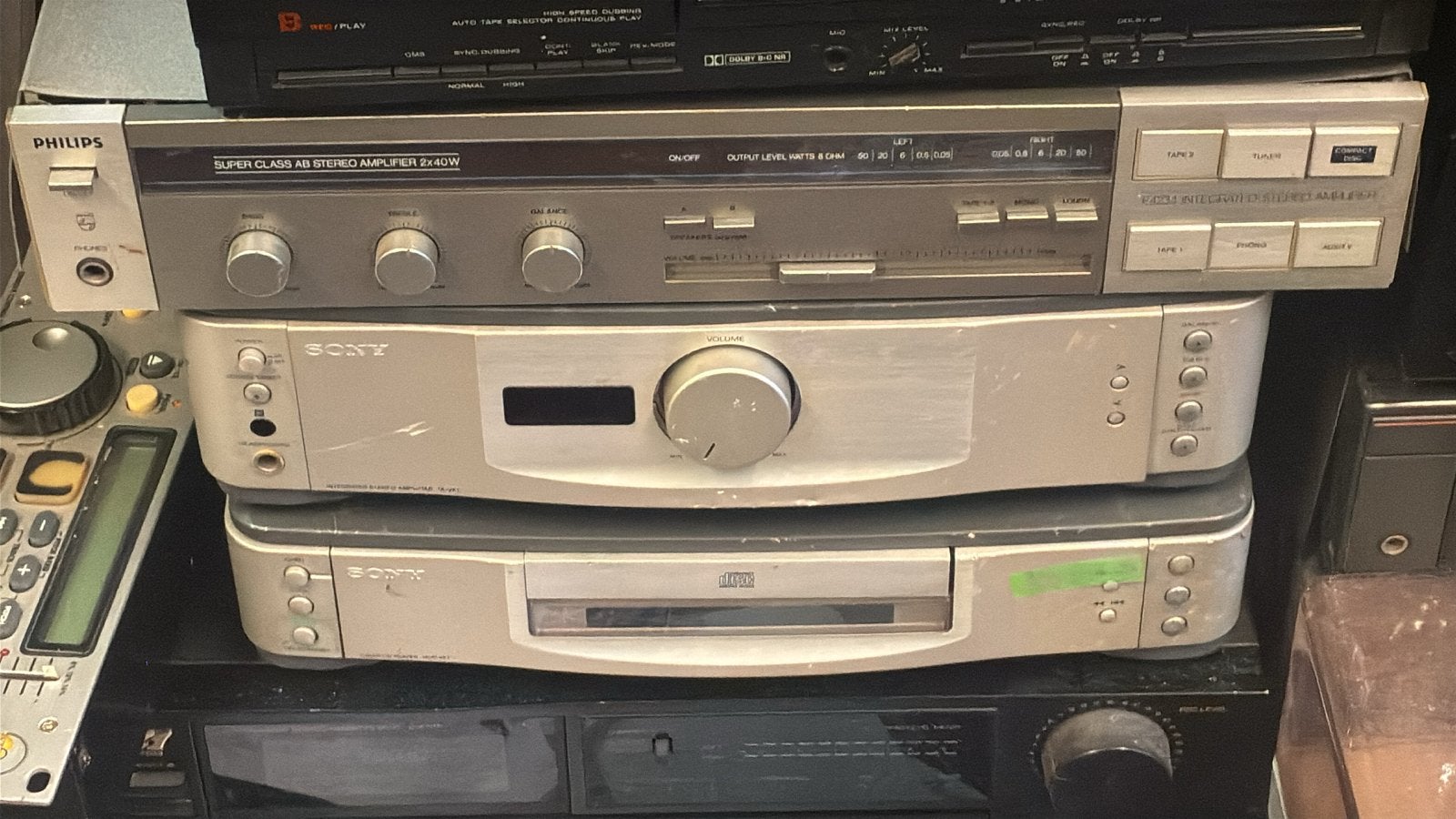 Sony ta-vf1 Hifi Set - hcd-vf1 CD-speler en Tuner, Gebruikt, Sony, Cd-speler, Losse componenten