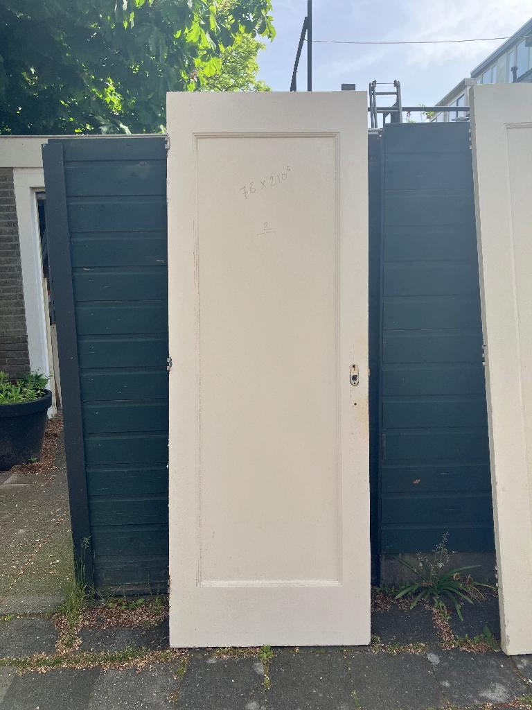 Paneeldeur jaren ‘30, Ophalen, Gebruikt, Minder dan 80 cm, Binnendeur