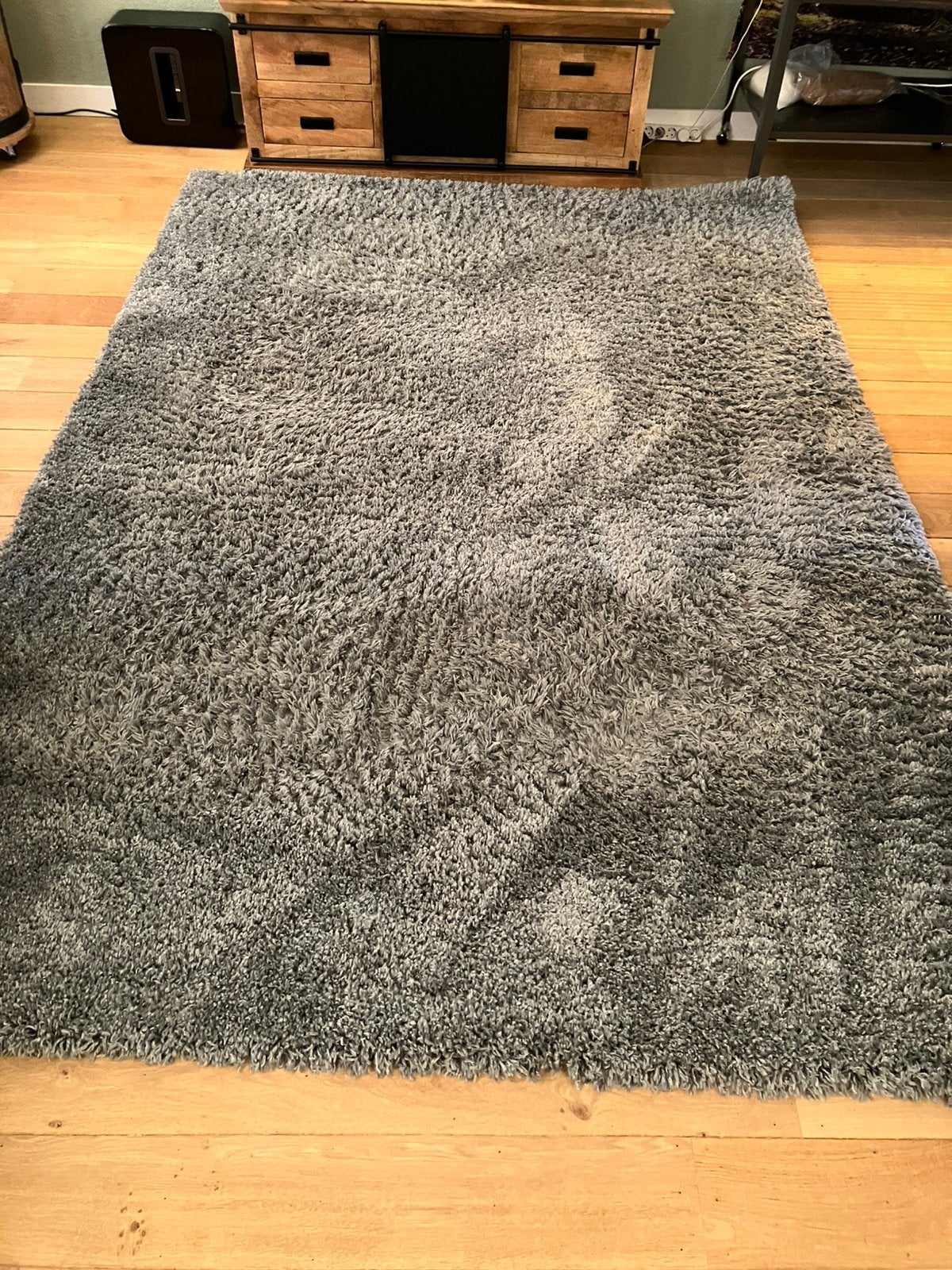 Gratis groot vloerkleed, Huis en Inrichting, Ophalen, Gebruikt, 200 cm of meer, Grijs