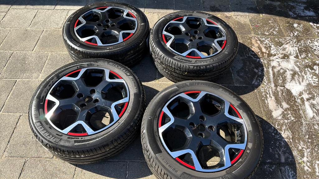 Opel mokka originele 18 inch velgen 215/55-18 michelin prim, Auto-onderdelen, Banden en Velgen, Ophalen, 18 inch, 215 mm, Banden en Velgen