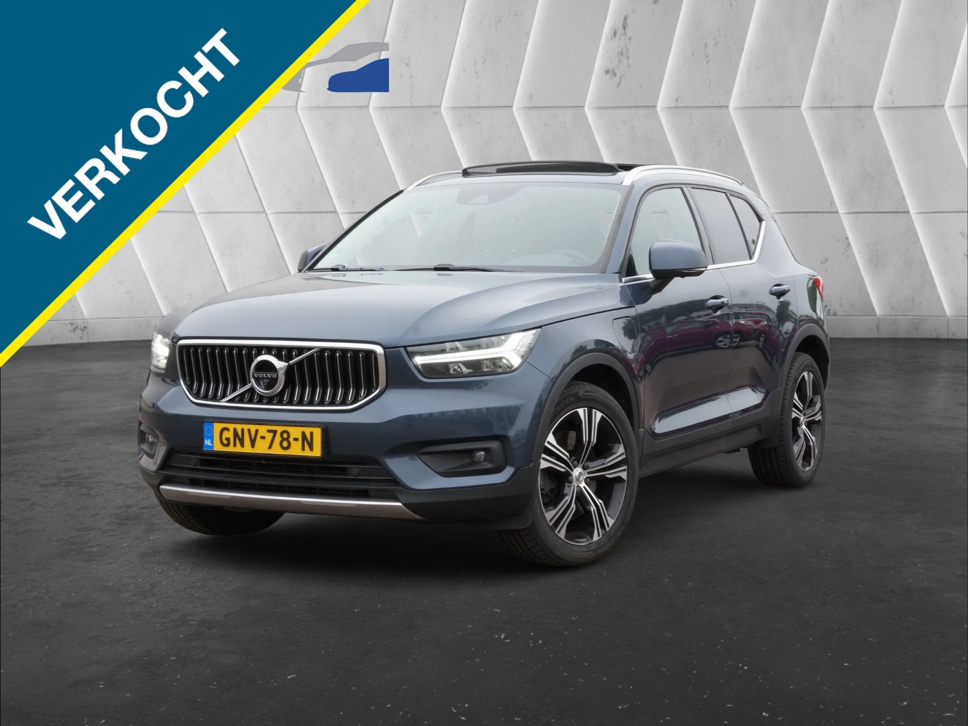 Volvo XC40 1.5 T5 Recharge Inscription rijklaar incl, Auto's, 12 maanden, Euro 6, Blauw, Leder