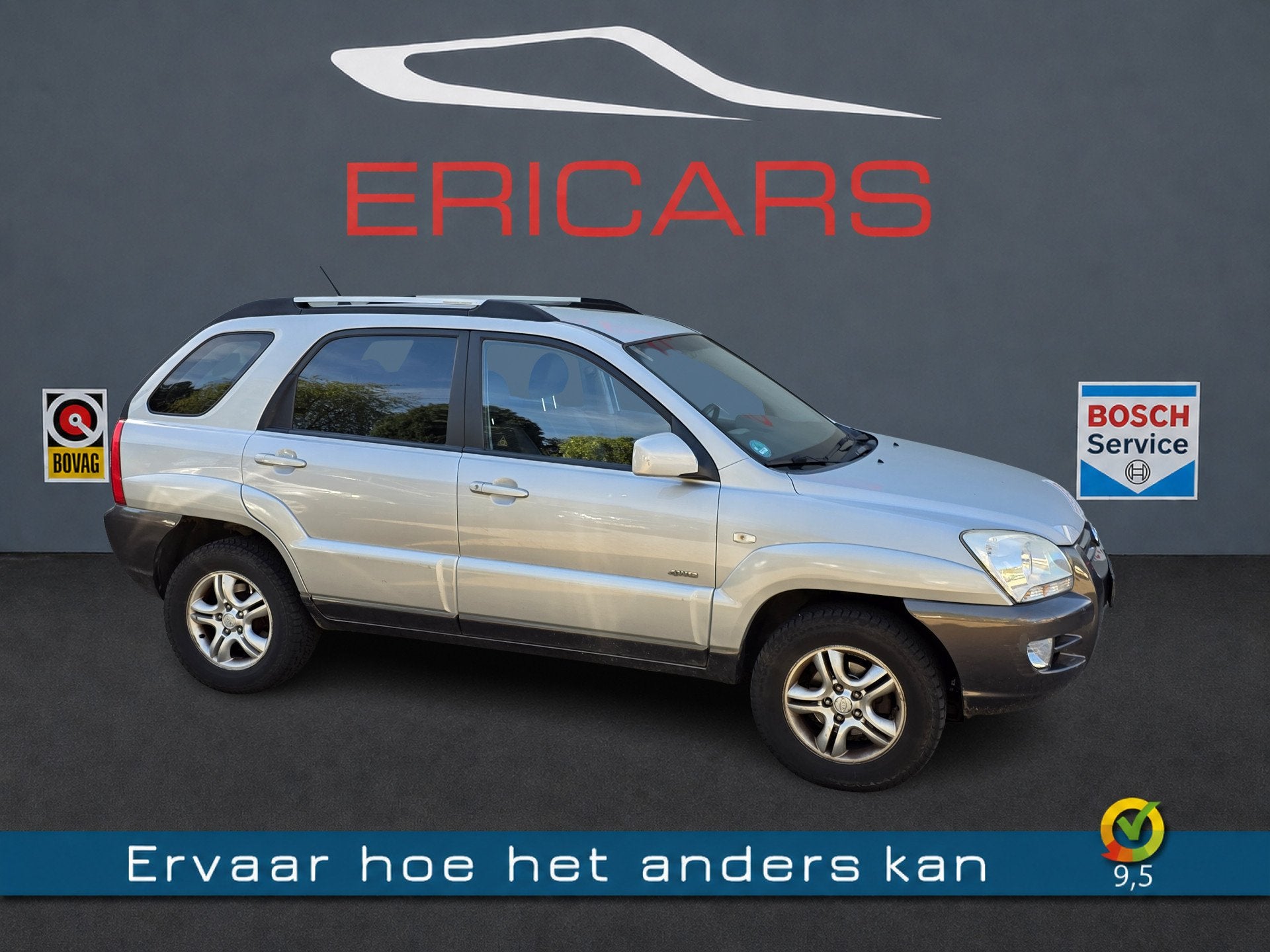 Kia Sportage 2.7 V6 Adventure 4WD AUTOMAAT AIRCO KM STAND!, Auto's, Automaat, Gebruikt, Zwart, Bedrijf