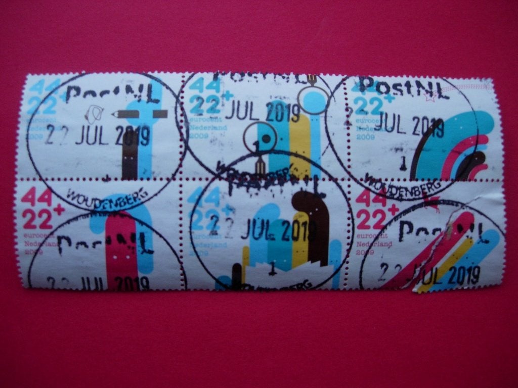 NL Nederland 2009 blok kinderzegels (zonder tabs) Bieden, Verzenden, Na 1940, Gestempeld