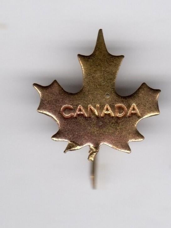 Speldje CANADA MAPLE LEAF ESDOORN BLAD (A1), Ophalen of Verzenden, Gebruikt, Overige onderwerpen