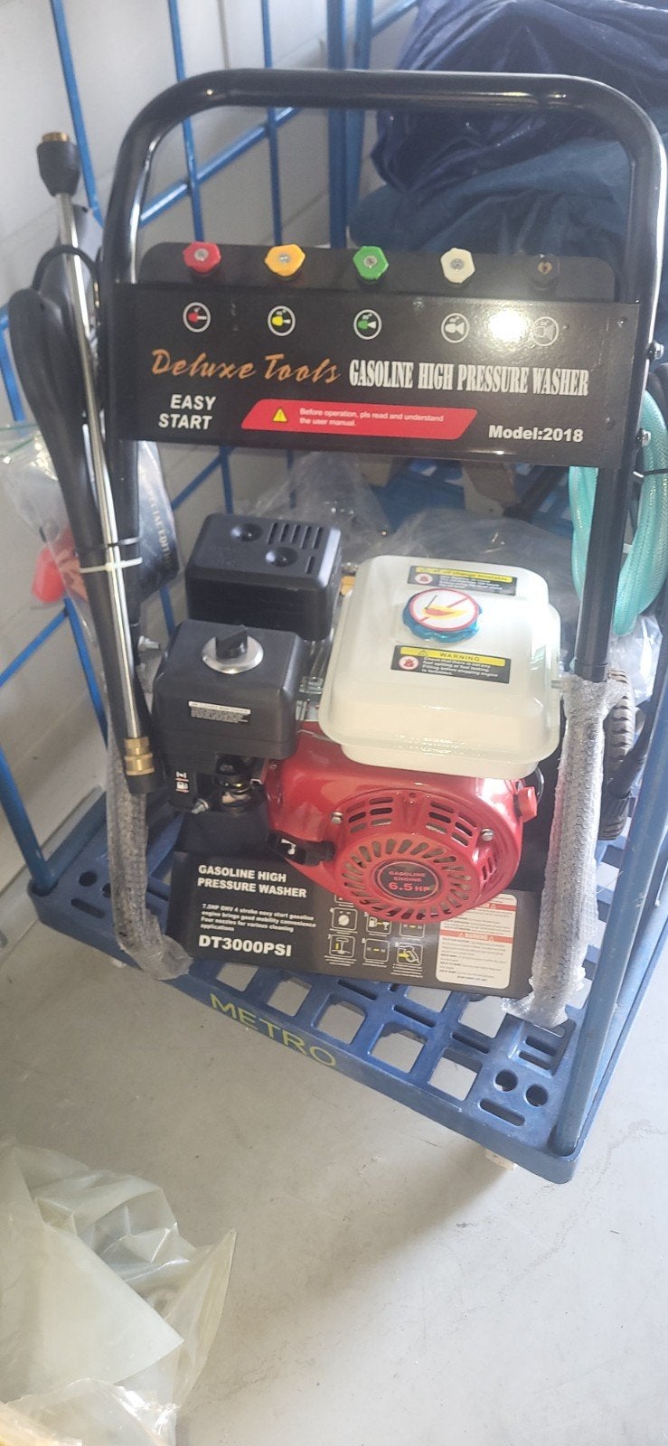 Deluxe Tools Benzine Hogedrukreiniger DT3000PSI, Ophalen