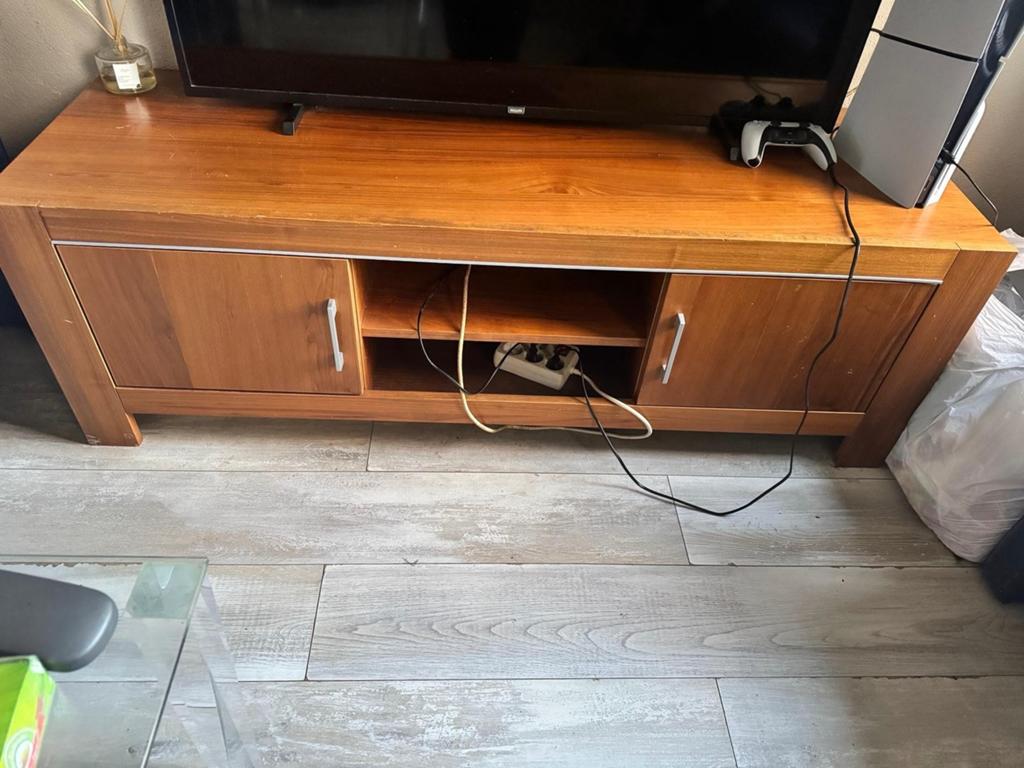 Kast 150x50x50 cm - Houten TV-meubel met opbergruimte, Ophalen, Gebruikt, 100 tot 150 cm, Minder dan 100 cm