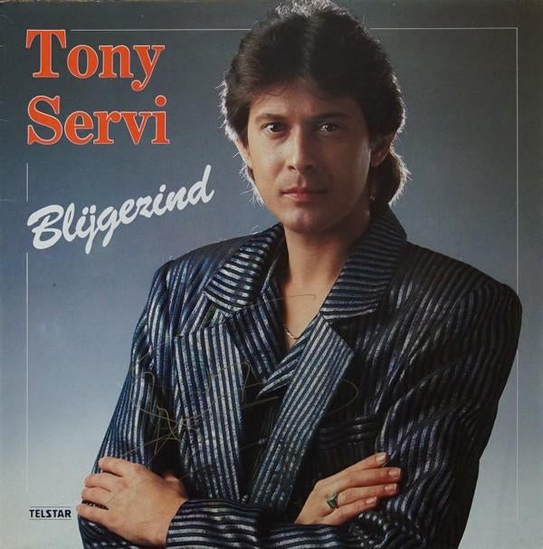 Tony Servi ‎  Blijgezind  lp, Gebruikt, Inclusief binnenhoes, 1980 - 1989, Ophalen of Verzenden