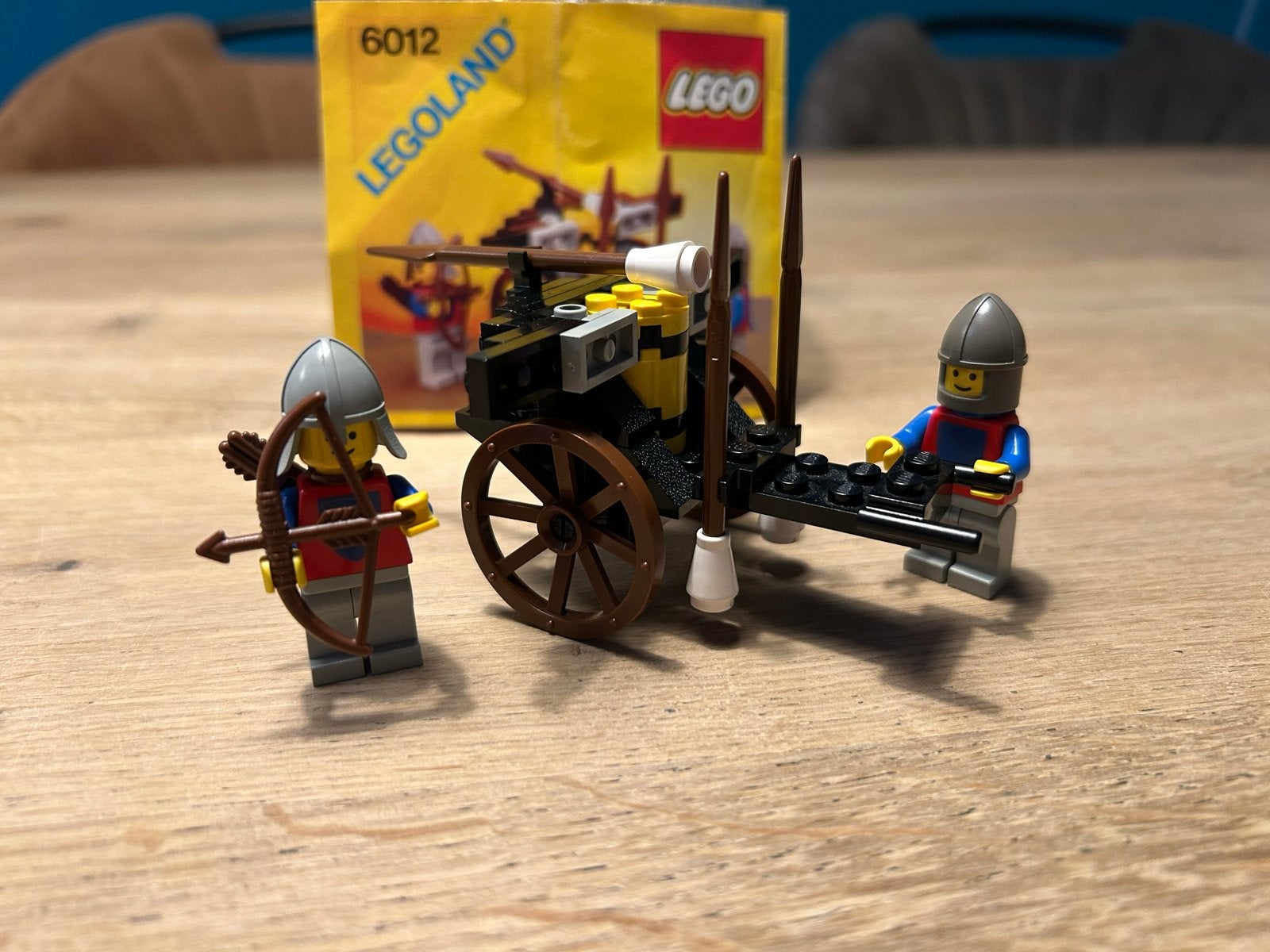 Lego 6012 Ridder Siege Cart compleet met boekje, Gebruikt, Lego, Inclusief instructies, Ophalen of Verzenden
