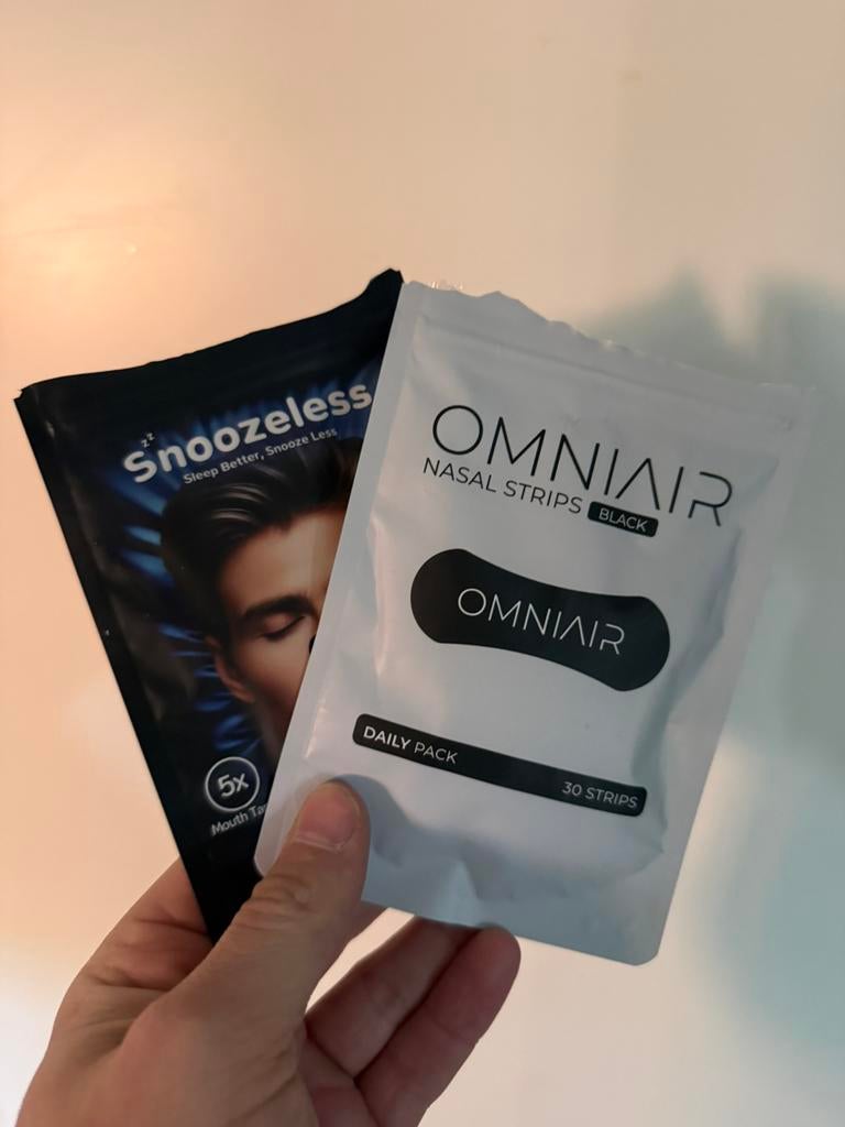 2 pakjes neusstrips en mondtape (20 suks neus en 6 mond), Ophalen of Verzenden, Zo goed als nieuw
