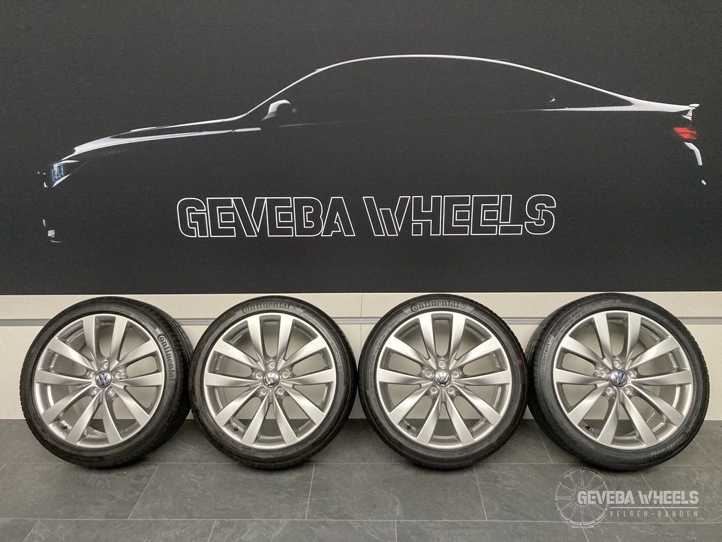 19” originele Volkswagen Passat velgen + banden 5x112 1K8 07, 19 inch, Gebruikt, -, -