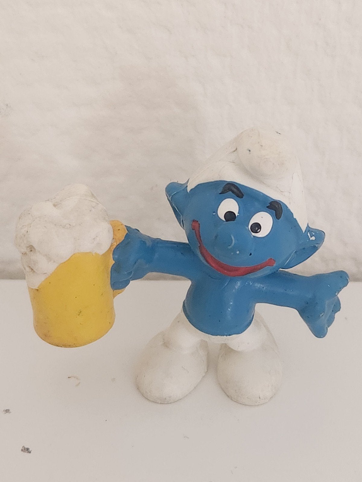 Peyo - Biersmurf - smurf, Ophalen of Verzenden, Gebruikt, Overige Smurfen, Poppetje, Figuurtje of Knuffel