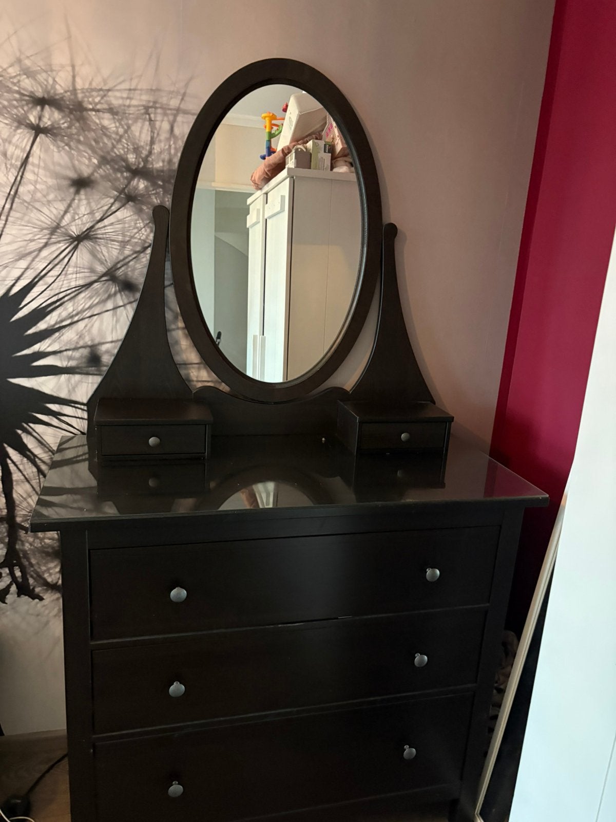 Ikea hemnes kast met spiegel, Ophalen, Gebruikt
