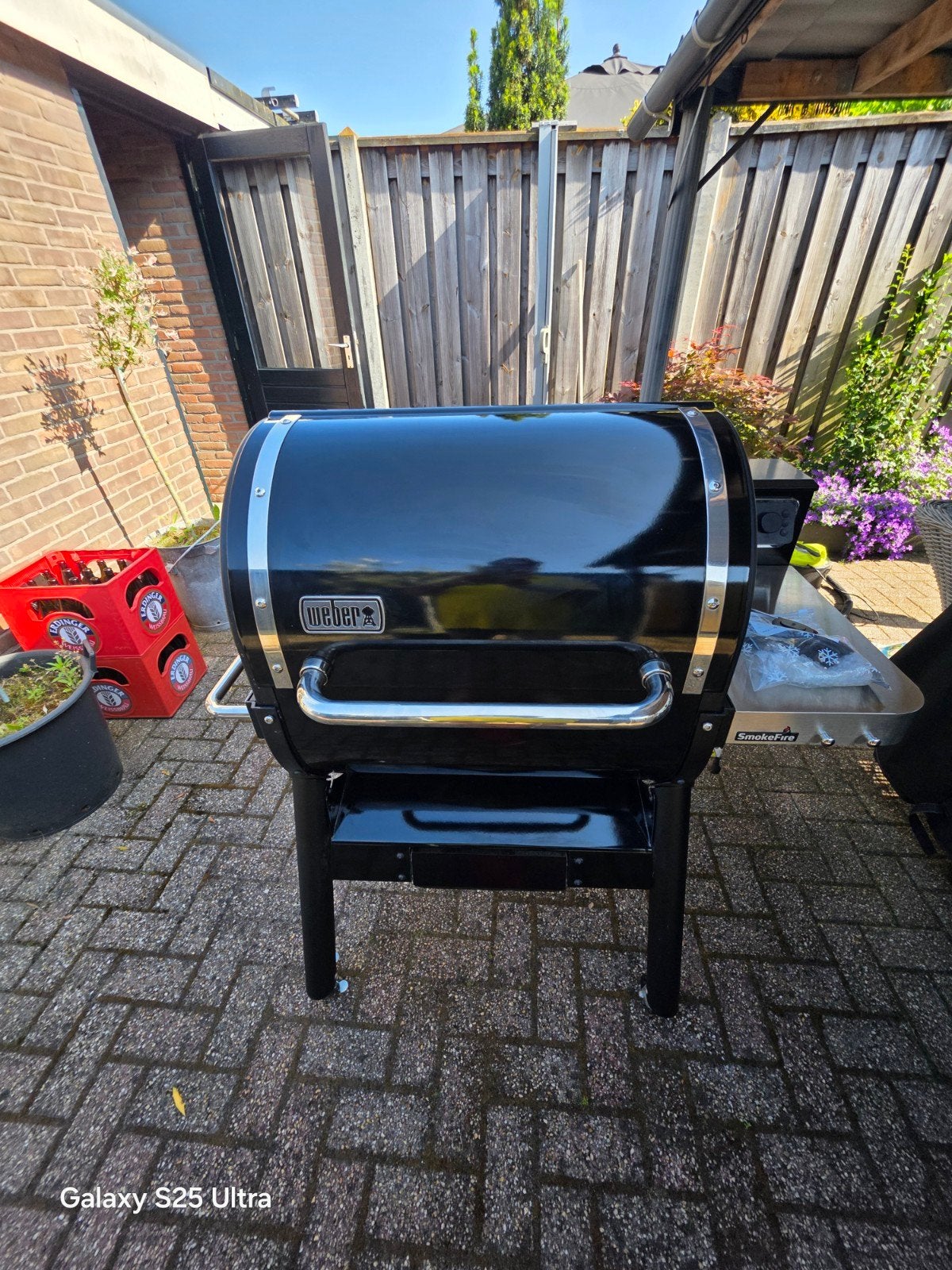 WEBER PELLET SMOKEFIRE EX6 MET VEEL ACCESSOIRES! Twv €550,00, Ophalen