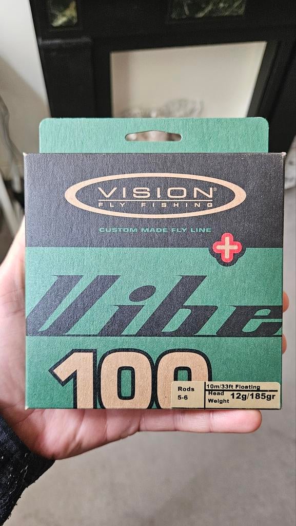 Vision Vibe 100 WF6F –Drijvende vliegenlijn– bijna nieuw, 30 cm of meer, 50 tot 150 cm, Ophalen of Verzenden, Zo goed als nieuw
