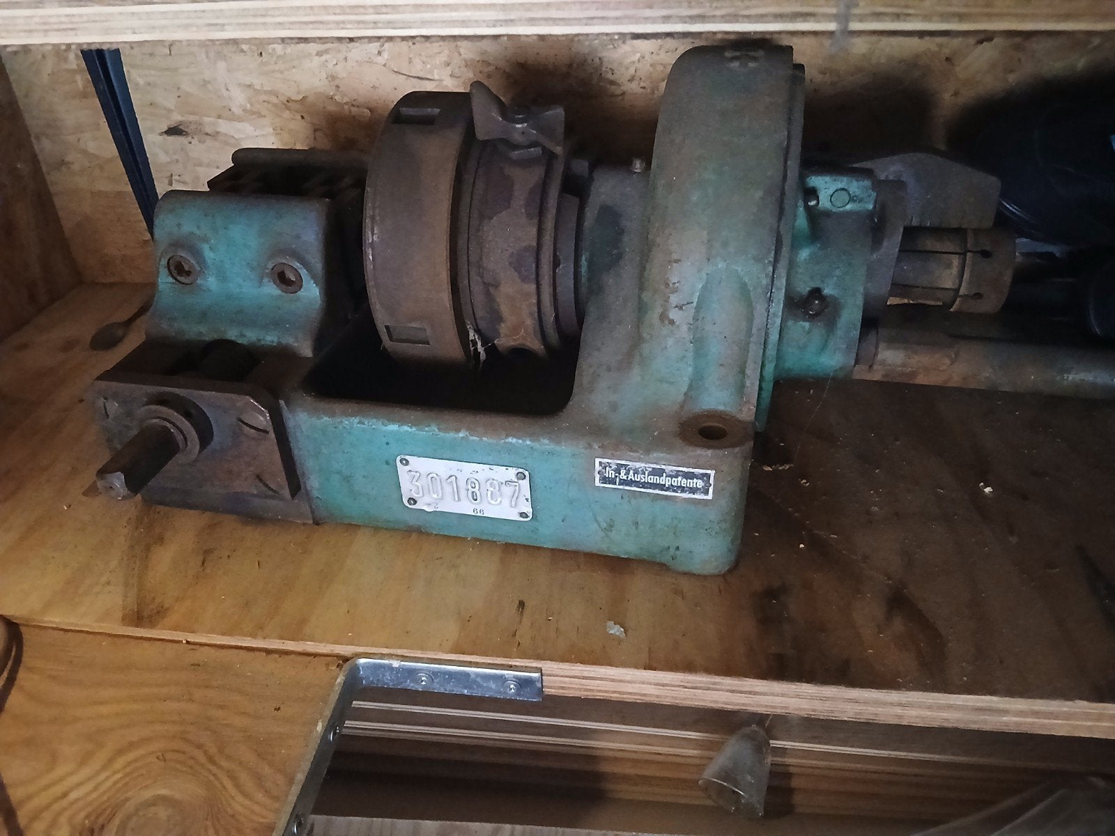 Vintage Industriële Pijpdraadsnijder / Draadsnijmachine - Ge, Doe-het-zelf en Verbouw, Gereedschap | Overige machines, Ophalen