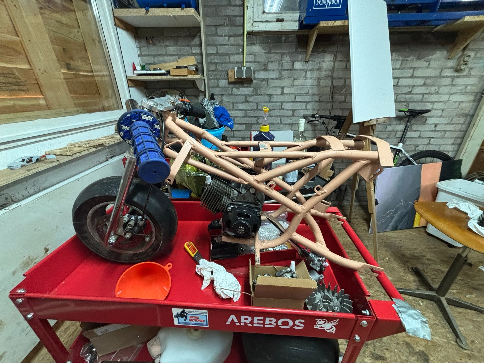 Minibike project, Ophalen, Gebruikt, Pitbike