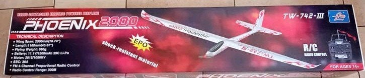 Phoenix 2000 RC Zweefvliegtuig - KIT; Nieuw in Doos, Hobby en Vrije tijd, Modelbouw | Radiografisch | Vliegtuigen, Ophalen, Nieuw