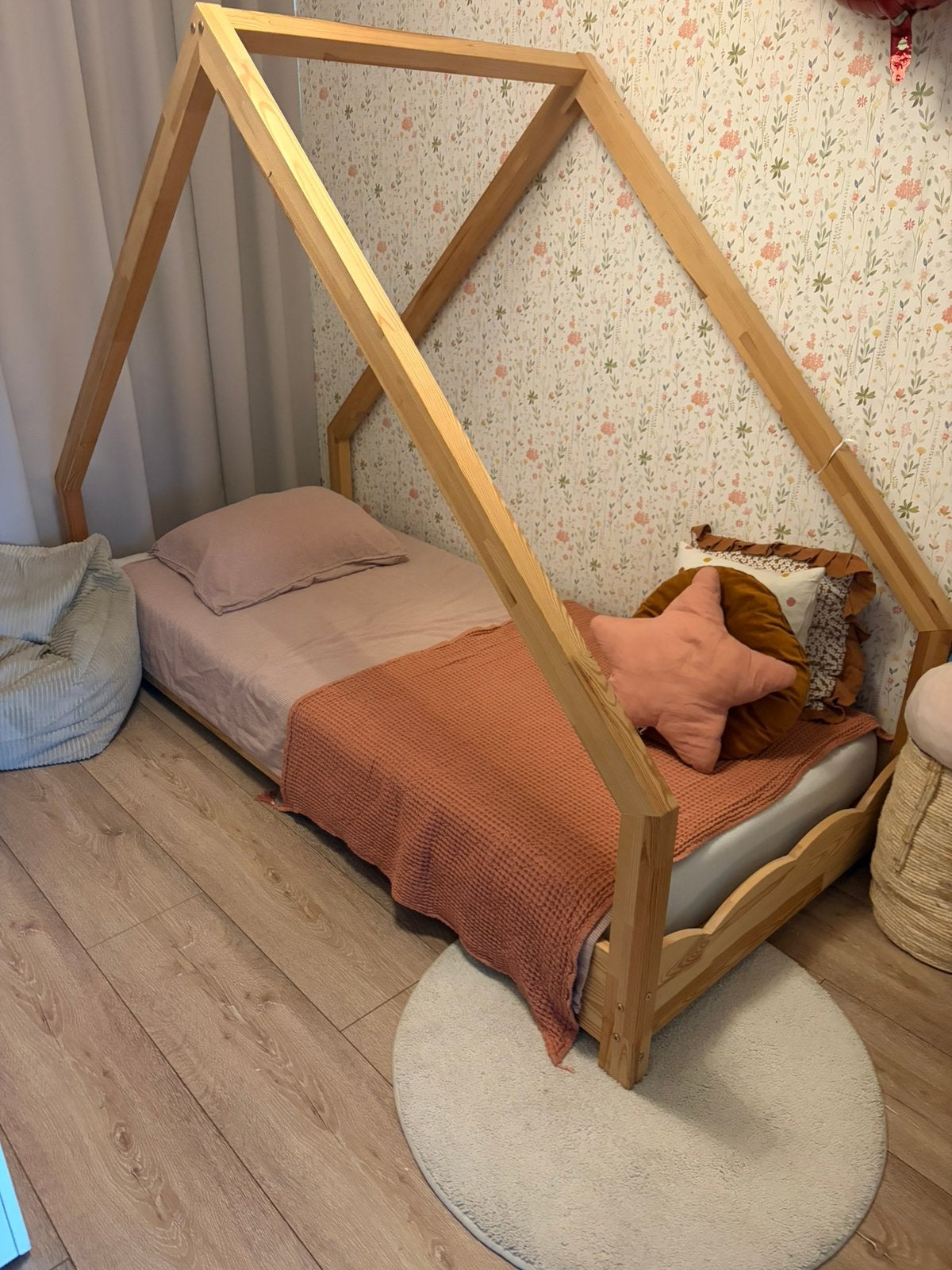 Huisjesbed petit amelie, Ophalen, 85 tot 100 cm, Zo goed als nieuw, Matras