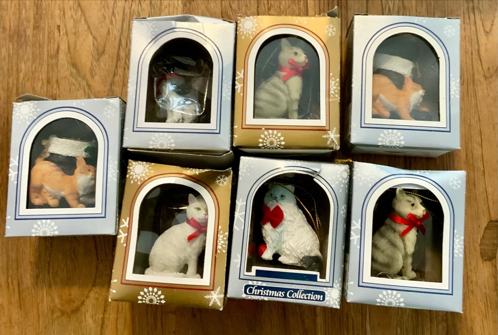 Vintage kerstversiering poezen en katten collectie, Ophalen of Verzenden
