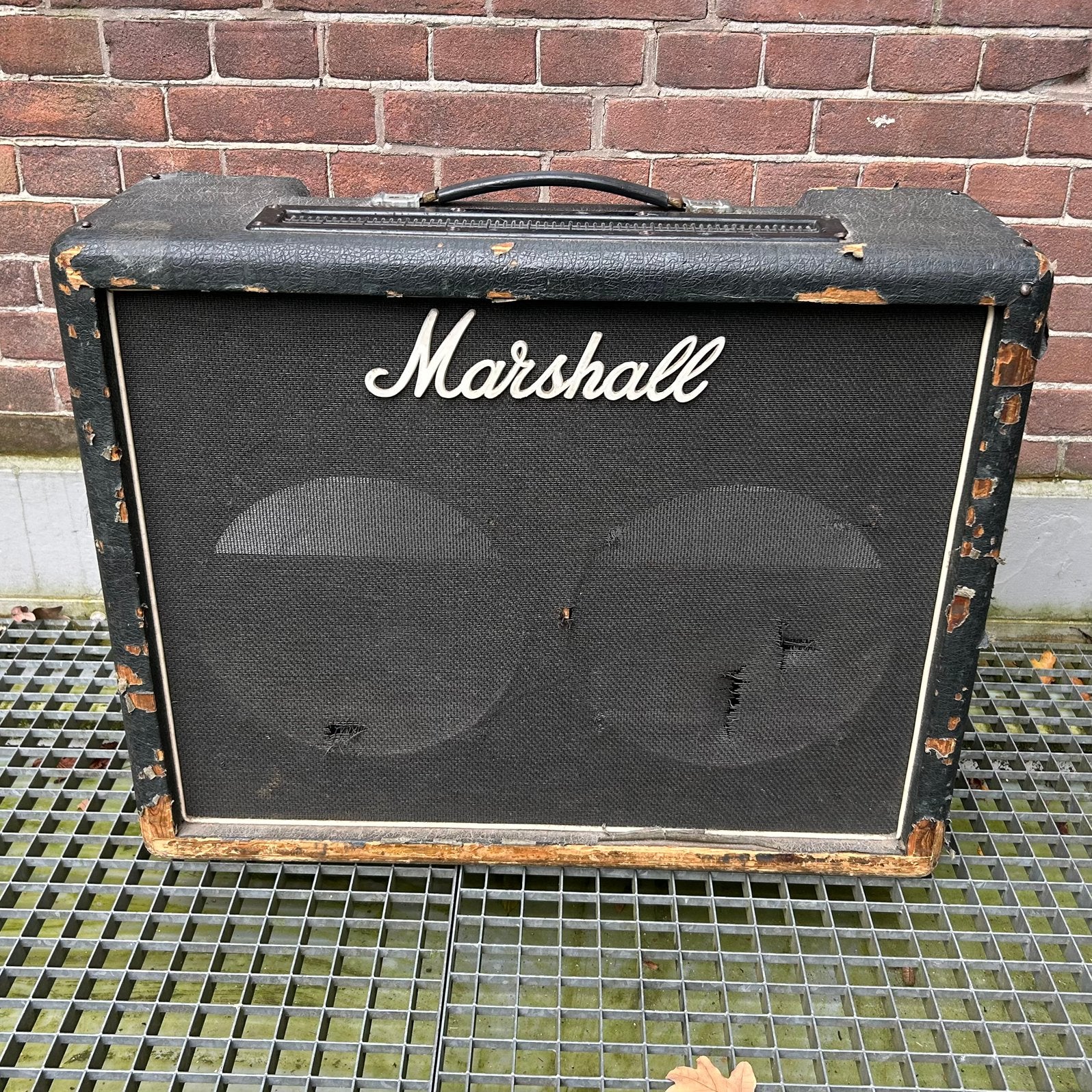 Marshall 2x12 combo cabinet 1979, Ophalen, Gebruikt, Minder dan 50 watt
