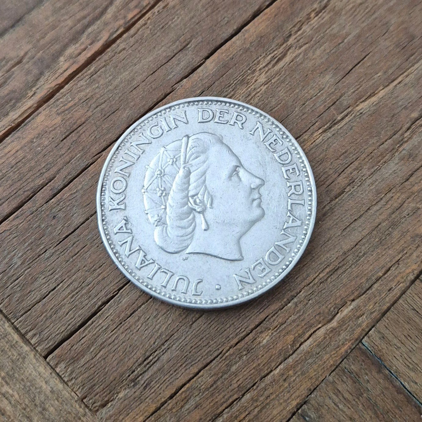 1 gulden zilveren munten van koningin Juliana, 1 gulden, Koningin Juliana, Zilver, Ophalen of Verzenden
