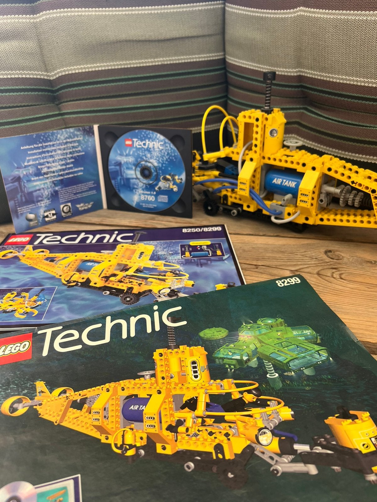 Vintage LEGO Technic 8250 + 8299 - Onderzeeër incl. CD-ROM, Kinderen en Baby's, Speelgoed | Duplo en Lego, Lego, Ophalen of Verzenden