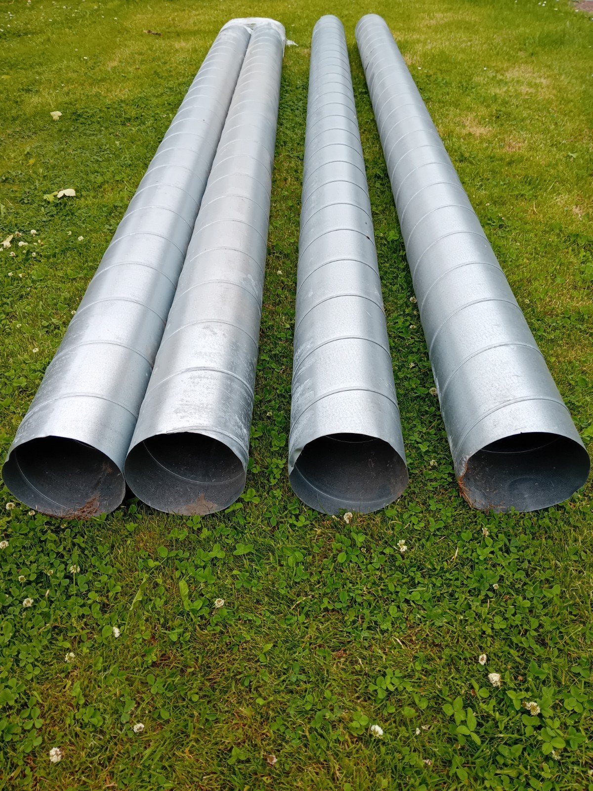 4 stuks spieralietbuis. Diameter 160 mm. Lengte 3 meter, Doe-het-zelf en Verbouw, Buizen en Afvoer, Ophalen, Nieuw, 2 tot 4 meter
