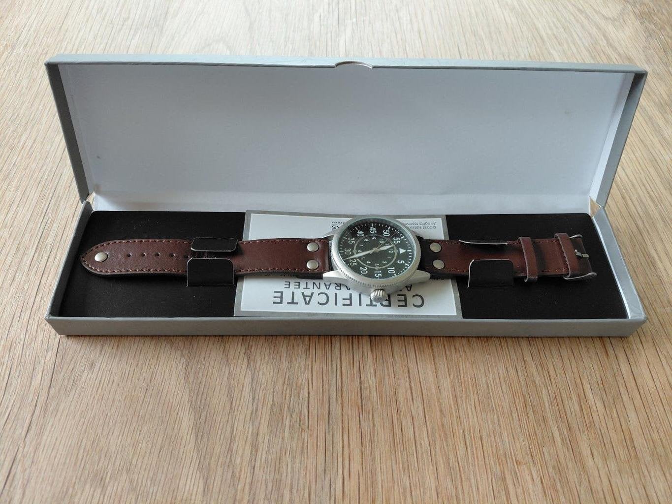 Pilot Watch Collection Horloge - Editions Atlas, Overige merken, Leer, Staal, Polshorloge