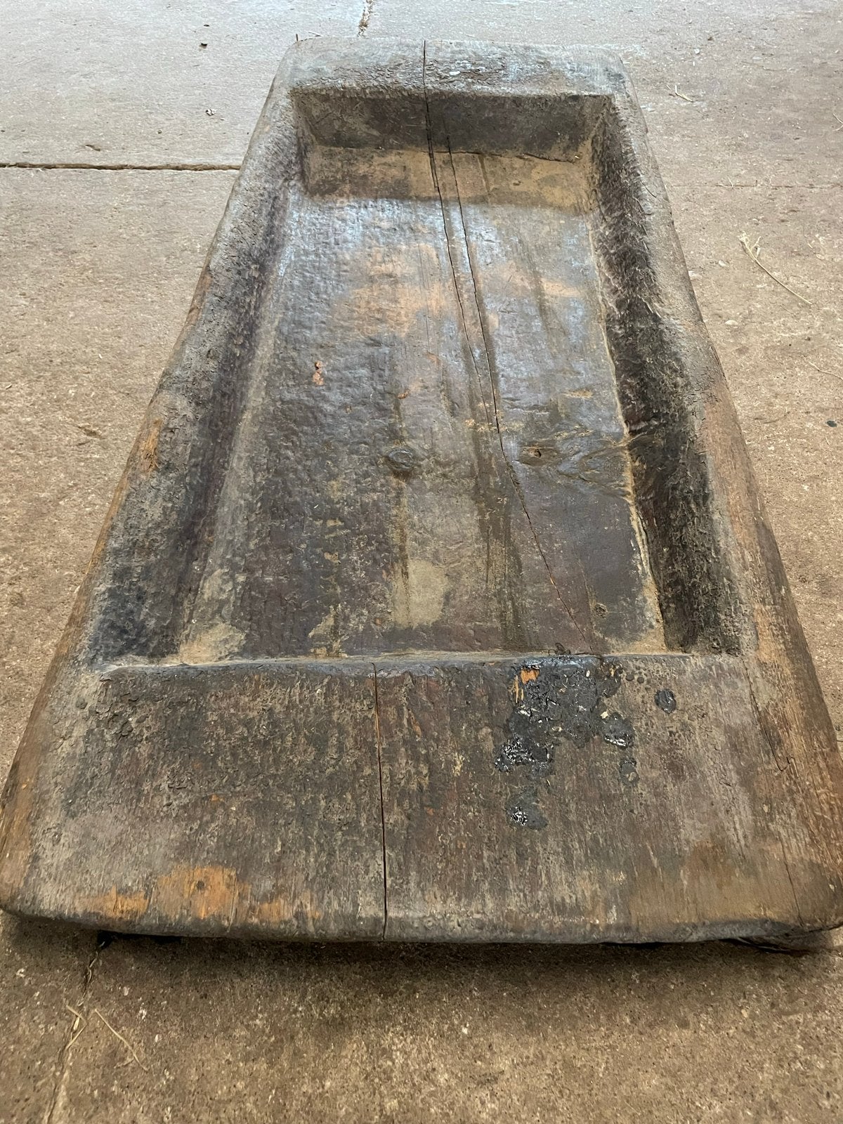 Authentieke Unieke Houten Trog - 127x50x10 cm, Ophalen