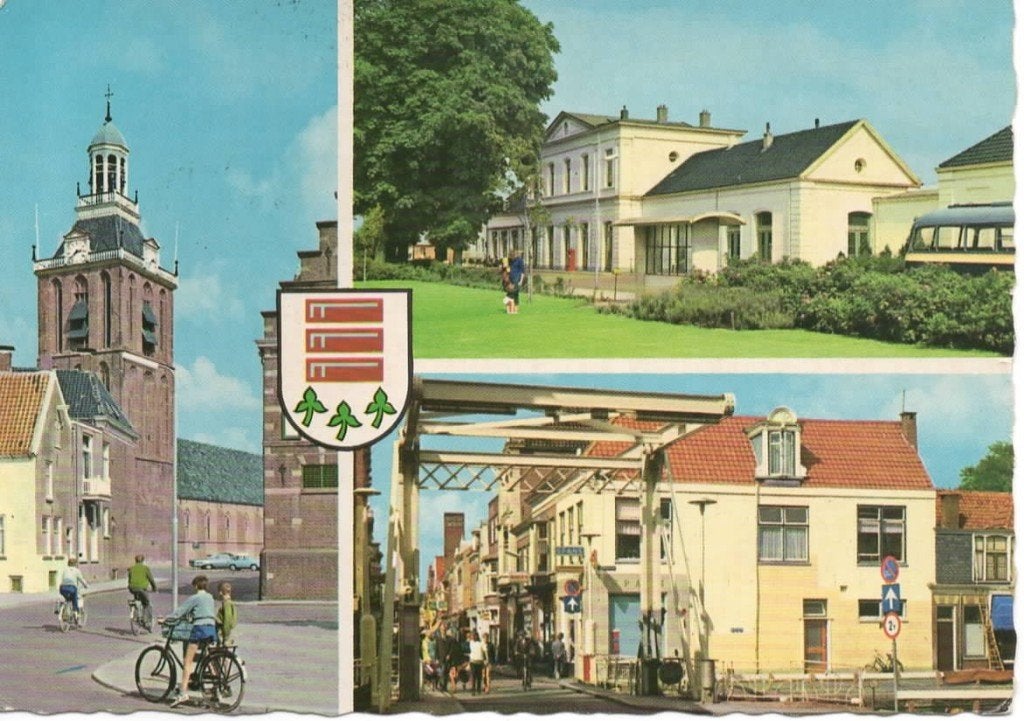 Ansichtkaart Meppel, 3-luik, toren, brug, hist. gebouw, Ophalen of Verzenden, 1960 tot 1980, Gelopen, Drenthe