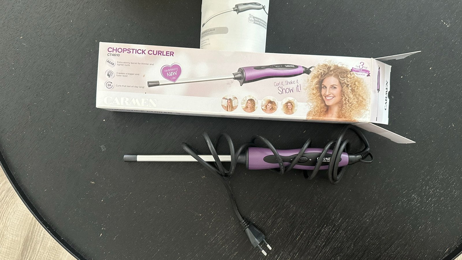 Carmen Chopstick Curler CT4610, Verzenden, Zo goed als nieuw, Haarverzorging