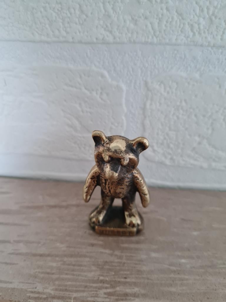 Vintage Rupert the beer massief messing, Ophalen, Gebruikt, Dier