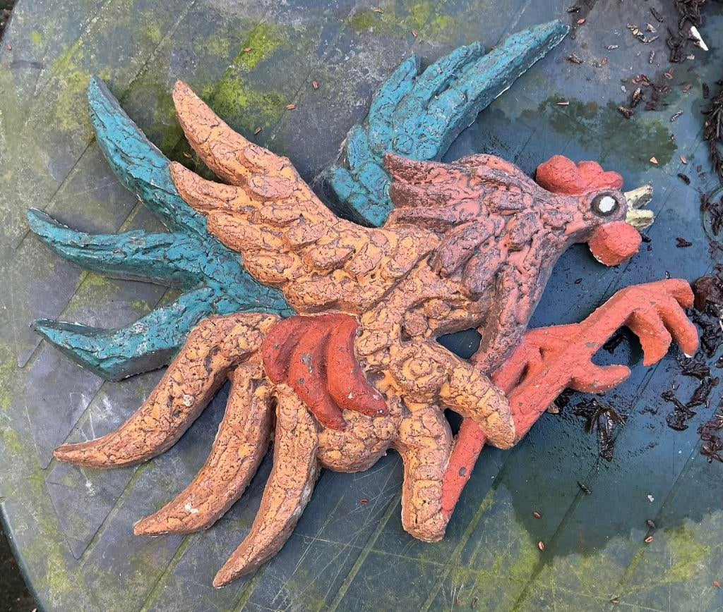 Mooie haan wandsculptuur van Joop Puntman., Ophalen of Verzenden