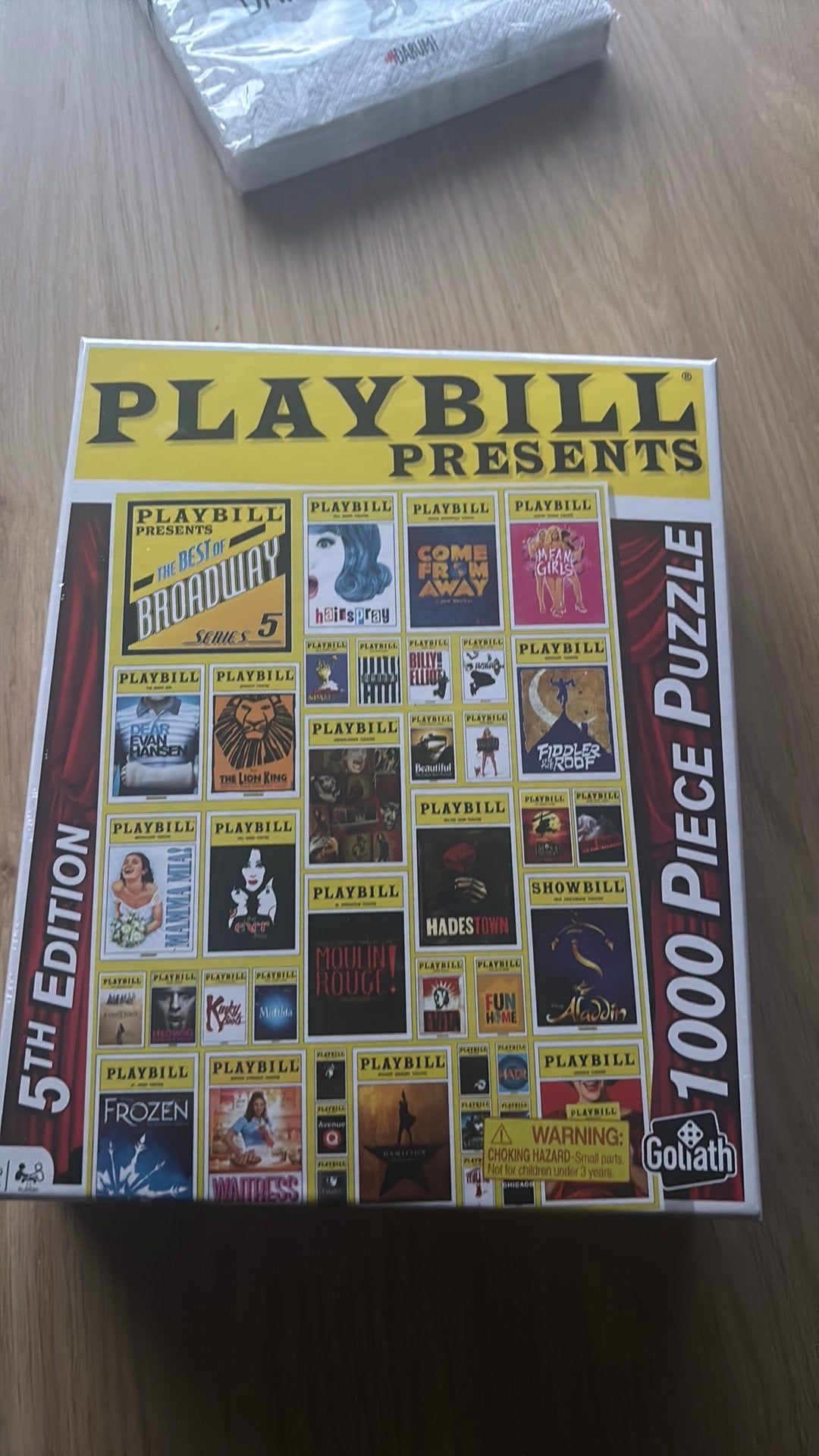 Puzzel musicals 1000 stukjes, Ophalen of Verzenden, 500 t/m 1500 stukjes, Nieuw, Legpuzzel