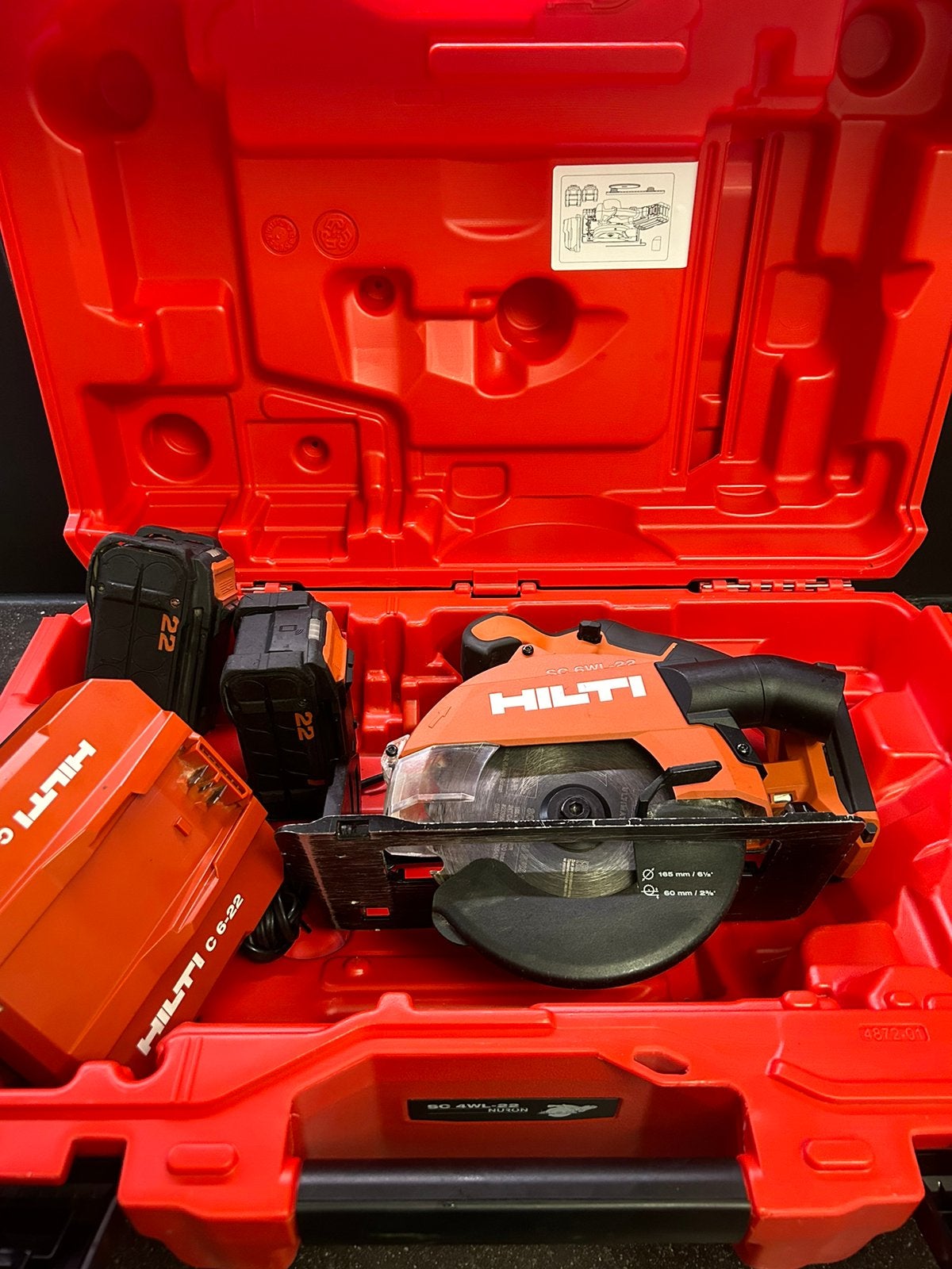Hilti Nuron SC6-WL cirkelzaag, Cirkelzaag, Ophalen of Verzenden, Zo goed als nieuw, 30 tot 70 mm