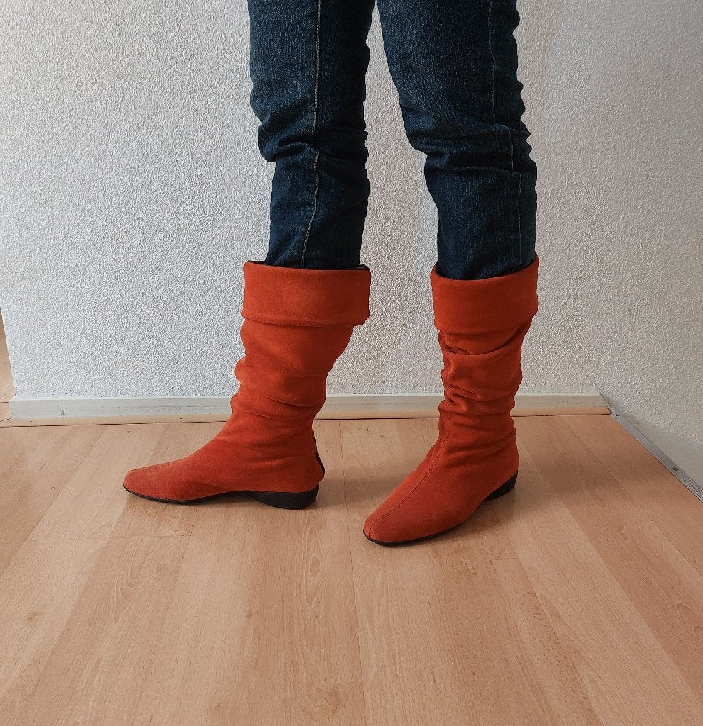 Suede Laarzen Marco Tozzi mt. 39, Kleding | Dames, Schoenen, Hoge laarzen, Marco Tozzi, Nieuw, Oranje